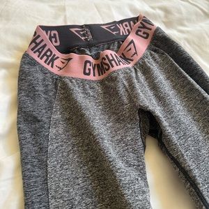Gray/Pink Gymshark Flex Leggings
